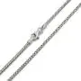 .925 Rhodium Plated Sterling Silver 1mm, 1.5mm, 2mm, 3mm or 3.5mm Franco Chain Necklace