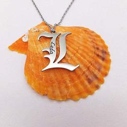 PANGRUI Personalized Name Pendant Necklace for Women,Customized Initial Letter A to Z Stainless Steel Necklace Pendant Jewelry for Women Girls