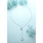 S925 Sterling Silver Anchor and Rope Nautical Necklace Adjustable Lariat Anchor Y Necklace for Women Jewelry Gifts