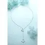 S925 Sterling Silver Anchor and Rope Nautical Necklace Adjustable Lariat Anchor Y Necklace for Women Jewelry Gifts