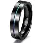 TIGRADE 5mm 7mm 9mm Rainbow Titanium Ring Colorful Thin Groove Wedding Band Couple Rings Size 3.5-14.5 TIGRADE 5mm 7mm 9mm Rainbow Titanium Ring Colorful Thin Groove Wedding Band Couple Rings Size 3.5-14.5
