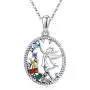 Delicate Rainbow Cactus/Mesh Flower/Fairy Necklace for Women Girls,925 Sterling Silver Lotus Pendant Necklace Cubic Zirconia Colorful Pendant Jewelry Gift for Mom/Wife/Daughter/Grandma/Girlfriend Delicate Rainbow Cactus/Mesh Flower/Fairy Necklace for Women Girls,925 Sterling Silver Lotus Pendant Necklace Cubic Zirconia Colorful Pendant Jewelry Gift for Mom/Wife/Daughter/Grandma/Girlfriend