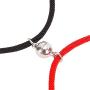 MRSXXNTY 2pcs Magnetic Couple Bracelet Vows of Eternal Love Charms Adjustable Rope Jewelry Gift Set for Lover Best Friend