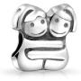 Bff Best Hugging Friends Forever Friendship Bead Charm For Women Teen 925 Sterling Silver For European Bracelet