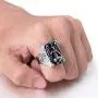 Elfasio Stainless Steel Ring for Men Satanic Baphomet Goat Satan Demon Devil Leviathan Cross Pentagram Rings Symbol Vintage Jewelry Elfasio Stainless Steel Ring for Men Satanic Baphomet Goat Satan Demon Devil Leviathan Cross Pentagram Rings Symbol Vintage Jewelry