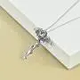 Sterling Silver Dragon Sward Necklace for Men Unisex Vintage Pendant Necklace Sterling Silver Dragon Sward Necklace for Men Unisex Vintage Pendant Necklace
