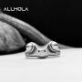 Allhola Real 925 Sterling Silver Frog Ring for Women Girls,Open Adjustable Vintage Cute Animal Finger Rings Fashion Party Jewelry Gifts