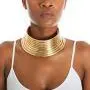 African Gold Snap Choker Collars for Women Girls Egypt Punk Gothic Okoye Metal-Like Flexible Resin Chunky Vintage PU Leather Statement Necklace Jewelry Sets for Best Friend Birthday African Gold Snap Choker Collars for Women Girls Egypt Punk Gothic Okoye Metal-Like Flexible Resin Chunky Vintage PU Leather Statement Necklace Jewelry Sets for Best Friend Birthday