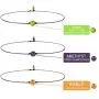 W WOOGGE Womens 7 Pack of Single Gemstones Choker Necklace 7 Chakra Crystals Beads Yoga Reiki Healing Energy Balancing Collar Necklace for Girls
