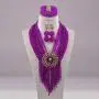 aczuv 8 Rows Costume African Beads Nigerian Necklace Bridal Wedding Jewelry Sets for Women …