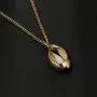 Yalice Simple Conch Shell Pendant Necklace Cowrie Necklaces Gold Jewelry for Women and Girls