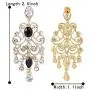 BriLove Womens Vintaged Style Wedding Bridal Crystal Drop Hollow Chandelier Filigree Dangle Earrings BriLove Womens Vintaged Style Wedding Bridal Crystal Drop Hollow Chandelier Filigree Dangle Earrings