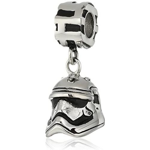 Star Wars Jewelry Episode 7 Stormtrooper Stainless Steel Dangle Bead Charm