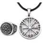 DUTO Set Vegvisir Rune Ring & Viking Compass Necklace Adjustable Cord Chain Pagan Jewelry Protection for Mens Womens DUTO Set Vegvisir Rune Ring & Viking Compass Necklace Adjustable Cord Chain Pagan Jewelry Protection for Mens Womens