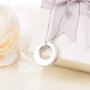 Jinlou Circle of Life Urn Necklace 925 Sterling Silver Cremation Eternity Memorial Pendant for dog ashes jewelry earn necklace for ashes