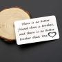 Zuo Bao Brother Gifts Brother Keychain There is no Better Friend Than a Brother Gift for Friend Family Jewelry