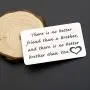 Zuo Bao Brother Gifts Brother Keychain There is no Better Friend Than a Brother Gift for Friend Family Jewelry