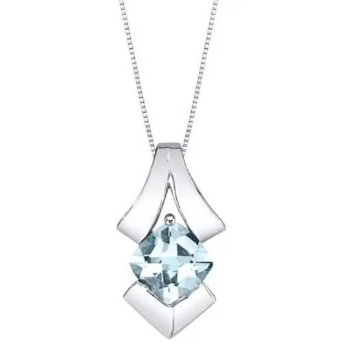 Sterling Silver Pagoda Pendant Necklace available in various colored stones Sterling Silver Pagoda Pendant Necklace available in various colored stones