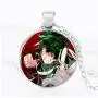 My Hero Academia Bracelet Necklace Set - 1 MHA Manga Charm Bracelet, 1 Midoriya Izuku Necklace for MHA Fans