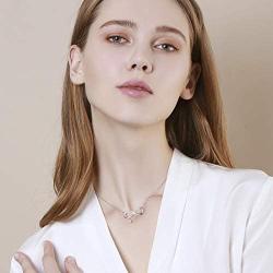 Agvana Infinity Necklace Gold Plated Sterling Silver CZ Infinity Dainty Pendant Birthday Anniversary Jewelry Christmas Gifts for Women Teen Girls Mom Grandma Wife Lover Her Yourself, 16+2 Inches