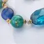 Firstmeet Chunky Crystal Coloured Glaze Beads Long Necklace for Women Firstmeet Chunky Crystal Coloured Glaze Beads Long Necklace for Women