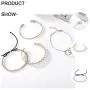 Sakytal Boho Bracelet Set Gold Layered Round Stackable Open Cuff Bangle Rope Bracelets Jewelry for Women and Girls(4PCS)