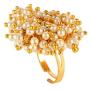 Efulgenz Indian Bollywood 14 K Gold Plated Faux Pearl Bead Bridal Choker Necklace Earrings Bracelet Bangles Ring Jewelry Set
