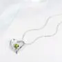 Sterling Silver Peridot Necklace for Wife Mom I Love You to the Moon and Back Jewelry for Women Birthday Gifts