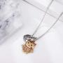 Osemind Elephant Necklace for Women Girls Bee Necklace Ladybug Necklace Owl Necklace Lucky Animal Necklace Earrings Set Meaningful