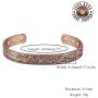 Feraco Copper Bracelets for Men Women Magnetic Therapy Bracelet for Arthritis Pain Relief Vintage Dragon Phoenix 99.9% Solid Copper Cuff Bangle