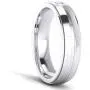 Unisex Comfort Fit Sterling Silver 5mm Court Shape Simulated Diamond Ring Wedding Band Unisex Comfort Fit Sterling Silver 5mm Court Shape Simulated Diamond Ring Wedding Band