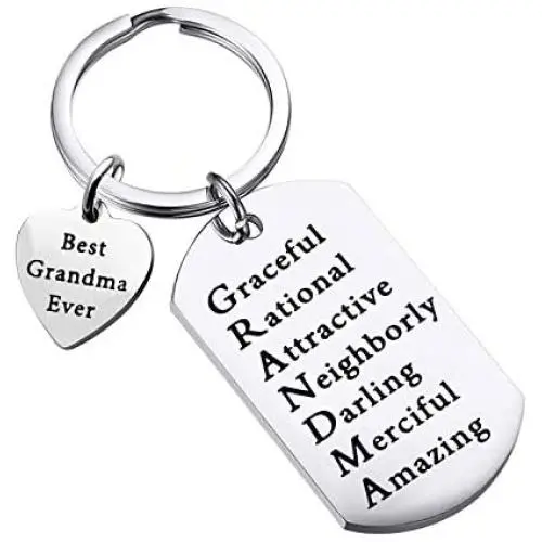 WSNANG Grandma Gift Best Grandma Ever Keychain Family Jewelry Grandma Birthday Gift Grandma to Be Gift WSNANG Grandma Gift Best Grandma Ever Keychain Family Jewelry Grandma Birthday Gift Grandma to Be Gift