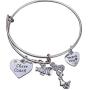 Infinity Collection Cheer Coach Bracelet- Cheerleading Coach Bracelet- Bangle Bracelet- Cheer Jewelry - Perfect Thank You Gift for Cheer Coaches