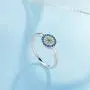 TONGZHE Dia.8mm Round Blue Evil Eye Band Ring in Sterling Silver 925 with Cubic Zirconia Size 6-8 TONGZHE Dia.8mm Round Blue Evil Eye Band Ring in Sterling Silver 925 with Cubic Zirconia Size 6-8