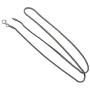 FashionJunkie4Life Sterling Silver 1.5mm Square Foxtail Chain Necklace w/Antique Finish - 16, 18, 20, 24, 30''