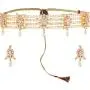 Efulgenz Indian Bollywood 14 K Gold Plated Cubic Zirconia Faux Ruby Emerald Pearl Choker Necklace Earring Bridal Jewelry Set Efulgenz Indian Bollywood 14 K Gold Plated Cubic Zirconia Faux Ruby Emerald Pearl Choker Necklace Earring Bridal Jewelry Set