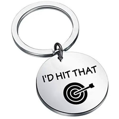 CENWA Darts Gifts Dart Player Jewelry I’d Hit That Keychain Darts Game Lovers Gift Gamer Gift CENWA Darts Gifts Dart Player Jewelry I’d Hit That Keychain Darts Game Lovers Gift Gamer Gift