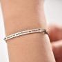 AOBOCO Sterling Silver Sister Bracelet Embellished with Crystals from Austria, Always My Sister Forever My Friend, Inspirational Christmas Anniversary Birthday Jewelry Gifts for Sister Best Friend