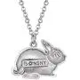 WEVENI Alloy Antique Gold Silver Plated Easter Bunny Rabbit Necklace Pet Pendant Jewelry for Women Girls Gift WEVENI Alloy Antique Gold Silver Plated Easter Bunny Rabbit Necklace Pet Pendant Jewelry for Women Girls Gift