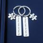 SIDIMELO Long Distance Relationship Gifts,Couples Keychains Jewelry Gifts Always Under The Same Sky Key Chain Gift for Her Him Husband Wife Boyfriend Girlfriend