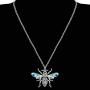DUOWEI Enamel Honey Bee Necklace Charms Insect Bee Pendant Jewelry Gifts for Women Teen Girls Kids