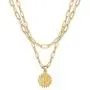 Gold Layered Initial Necklaces for Women Girls, 18k Gold Plated Paperclip Chain Necklace, Letter Pendant Choker Layering Coin Necklaces Gold Layered Initial Necklaces for Women Girls, 18k Gold Plated Paperclip Chain Necklace, Letter Pendant Choker Layering Coin Necklaces
