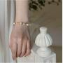 Cowlyn Pearl Bracelet Baroque Cultured Chain Wind Bossimi 14K Gold Work Around Silk Handmade Adjustable Charm Fashion Valentine Jewelry for Women