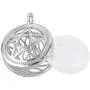 rockcloud Healing Crystal Stone Diffuser Necklace Reiki Quartz Jewelry for Unisex, Pentagram Knot Locket Pendant with Chain rockcloud Healing Crystal Stone Diffuser Necklace Reiki Quartz Jewelry for Unisex, Pentagram Knot Locket Pendant with Chain