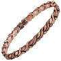 Feraco Womens Copper Magnetic Bracelet Unique Fishtail Links 99.9% Solid Copper Bracelets with Strong Magnets for Arthritis Pain Relief
