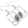 SilverStarJewel Labradorite Earrings 4.1 cm Solid Sterling Silver Art Gift SilverStarJewel Labradorite Earrings 4.1 cm Solid Sterling Silver Art Gift