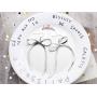 DoubleNine Bow Tie Ribbon Drop Dangle Earrings Gold Minimal Love Sweet Wedding Jewelry for Women(silver)