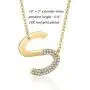 SHERLOVE Gold Initial Necklaces for Women,18k Real Gold Plated Sideways Initial Necklace Diamond Letter Pendant Necklace for Women Girls Personalized Name Necklace Trendy Jewelry