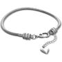 Timeline Treasures European Charm Bracelet for Women and Girls Bead Charms, Stainless Steel Snake Chain, Extender