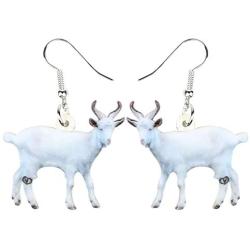 DUOWEI Acrylic Lovely Goat Earrings Goat Dangle Jewelry for Women Girls Teens Charms Goat Gifts